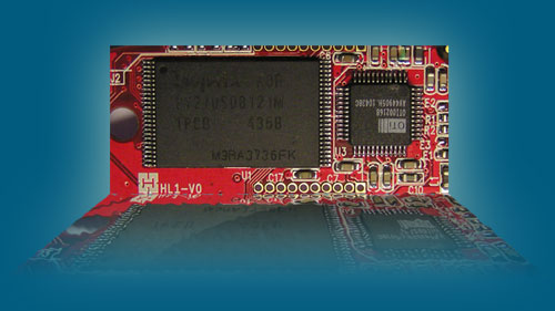 NAND flash memory and microcontroller