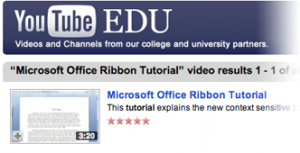 Youtube Education - Microsoft Office Ribbon Tutorial